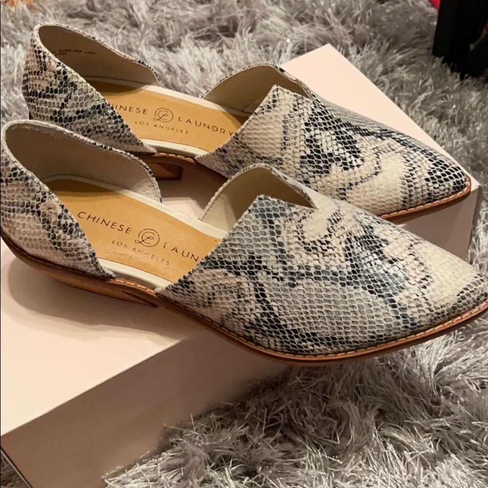 Sunbleached snake shoes